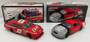 lot 62 image: Vintage Action And Drivers Select Brand 124 Scale Die Cast NASCAR Models Dale Earnhardt Jr #8 & #81 Cars In Original Boxes
