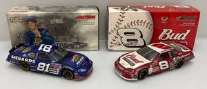 lot 63 image: Vintage Action Brand 124 Scale Die Cast NASCAR Models Dale Earnhardt Jr #8 And #81 Cars In Original Boxes