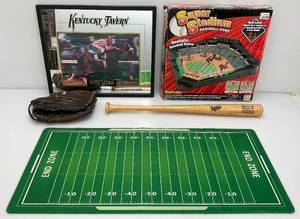 lot 122 image: Misc. Sports Items Including Baseball Game And More