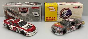 lot 123 image: Vintage Action Brand 124 Scale Die Cast NASCAR Models Dale Earnhardt Jr #8 Car & #3 Clear Stock Car In Original Boxes