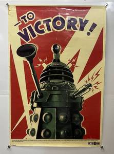 lot 138 image: Vintage Dr. WHO Poster 24 x 36