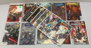 lot 196 image: Misc. Vintage Comics Including SPAWN #1 And More (Bagged And Boarded)