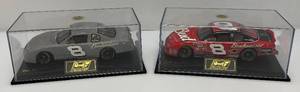 lot 211 image: Two Vintage Revell Brand 124 Scale Die Cast NASCAR Dale Earnhardt Jr. Cars In Display Boxes