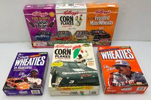 lot 227 image: Vintage3 Dale Earnhardt Cereal Boxes (SEALED)