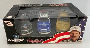 lot 232 image: Vintage Collectible Die Cast Monte Carlo 3 Car Set DALE EARNHARDT Winston Select Race Car Set In Original Box
