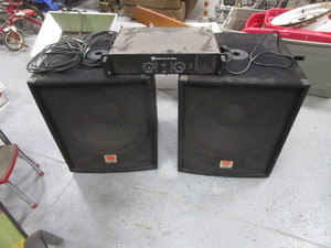 lot 90 image: Rockville Speakers & Amp