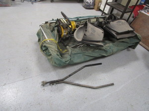 lot 96 image: Ice Fishing SledPop Up Shelter w8 Jiffy Ice Auger