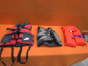 lot 107 image: (3) Life Vests