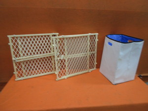 lot 147 image: Baby Gates & Hamper