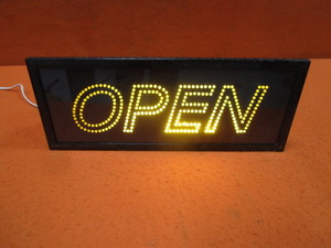 lot 158 image: Lighted Open Sign 6x16