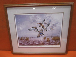 lot 176 image: Mark Anderson Autumn Mist S&N Print 10361510 27x23 Frame