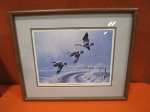 lot 180 image: Mark Perry Secret Haven S&N Ducks Unlimited Special Edition Print 48835700 17x16 Fame Size