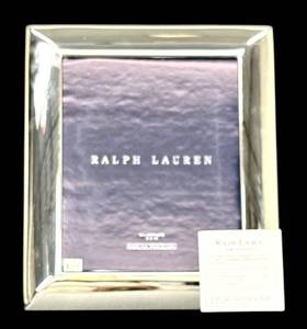 lot 40H image: Ralph Lauren Beekman 8x10 Silver Plate Picture Frame in Box