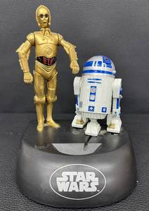 lot 67RO image: Star Wars C-3PO and R2-D2 Figures Coinbank by Thinkway Toys