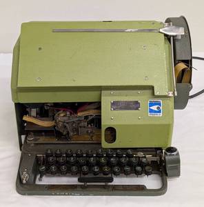lot 105JT image: Vintage Teletype Simplex Printer 2-B Vintage Teletype Machine - Teletype Corp