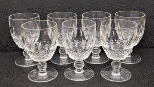 lot 111CL image: Set of 7 Waterford Colleen Crystal Goblets