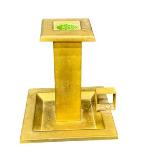 lot 18CA image: Bradley & Hubbard Art Deco Brass Candle Holder