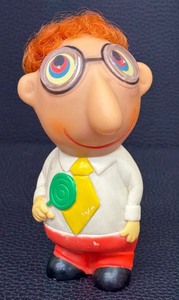lot 26MO image: Vintage Park Smith Dizzy Doodle Googly Eye Squeeze Toy - Circa 1969