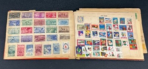 lot 60MO image: Vintage Partial Stamp Collection - Wide World Stamp Book Album