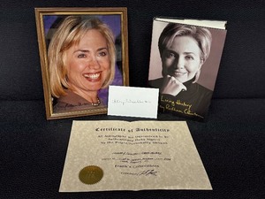 lot 67CC image: Hillary Rodham Clinton - Living History Autographed Book with COA & Signed Photo