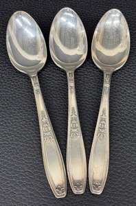 lot 68CC image: Vintage 1847 Rogers Bros Spoons - Silver Plate - Lot of 3