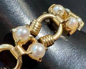 14K Gold Pearl Bracelet