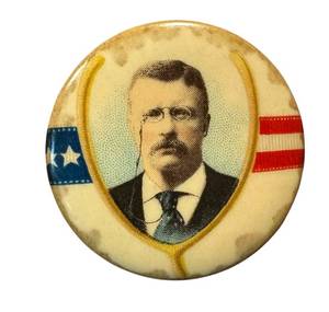 lot 10LB image: Antique Whitehead & Hoag Campaign Pin- Back  Button
