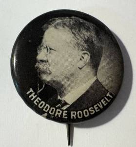 lot 14LBB image: Antique Theodore Roosevelt Antique Political Button