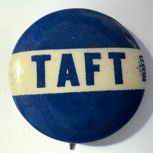 lot 20LB image: Antique Taft Political Pin-Back  Button