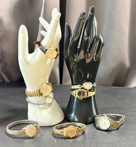 lot 21JT image: Vintage Watches - 8 Quartz Timepieces Timex, Seiko, Armitron, Enicar