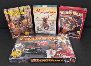 lot 37JM image: Vintage Avalon Hill Board Game Lot - Stonewalls Last Battle, Maharaja, Wrasslin, NASCAR Champions (Lot of 4)