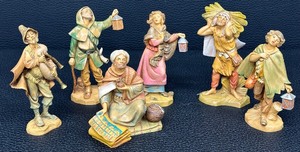 lot 37C image: Fontanini Nativity Figures - Italy, Depose, 4-5 in. Tall, 6-Piece Set (198719951996)