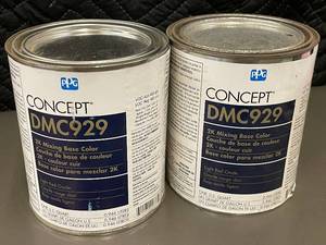 lot 46 image: MIL 3 - PPG Concept DMC929 2K Mixing Base Color Light Red Oxide - 1 U.S. Quart (Lot of 2)