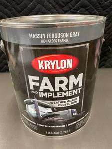 lot 55 image: MIL 4 - Krylon Farm Implement Paint - Weather Guard Protection - Massey Ferguson Gray - 1 Gal