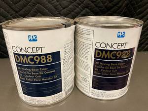 lot 118 image: MIL 2 - PPG Concept DMC988 2K Mixing Base Color - Rose - 1 Qt (Lot of 2 Quarts)
