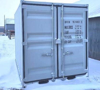 lot 680 image: 12 Foot Container Cabin w Side Door & Window (SDLGM1220F)