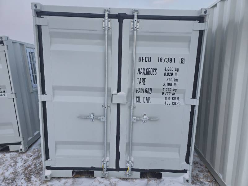 lot 572 image: 11 Foot Container Cabin w Side Door & Window