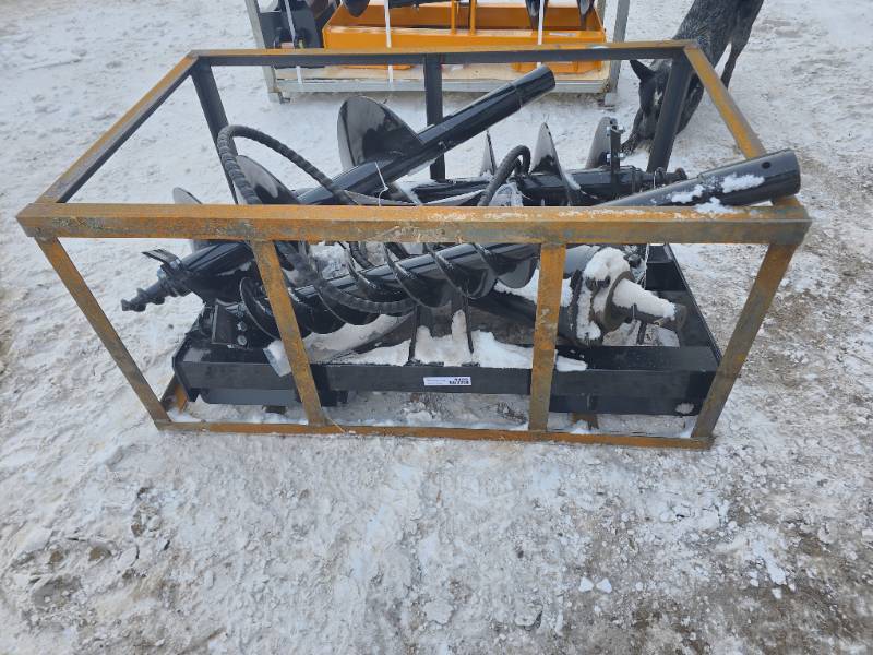 lot 4566 image: AGT Skid Steer Auger Attachment - 61214 Inch (SSECG-YSSECAG-Y)