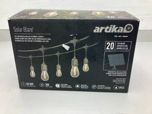 lot 168 image: Artika Solar Blaze LED String Lights