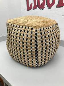 lot 169 image: Woven Decorative Jute Cube