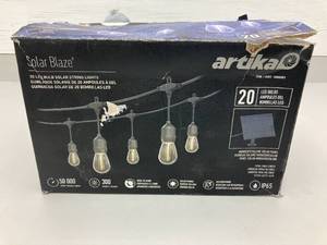 lot 178 image: Artika Solar Blaze LED String Lights