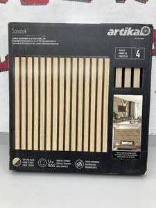 lot 11 image: Artika Sonolok Sound-Absorbing Slatted Panel Kit