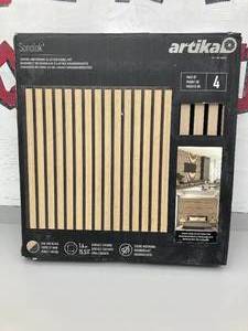 lot 57 image: Artika Sonolok Sound-Absorbing Slatted Panel Kit