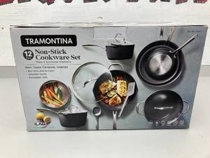 lot 58 image: Tramontina 12-Piece Non-Stick Cookware Set