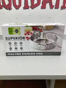 lot 60 image: 5 qt GreenPan Superior Saute Pan with Lid