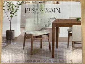 lot 109 image: Pike & Main Dining Chair Set (2)
