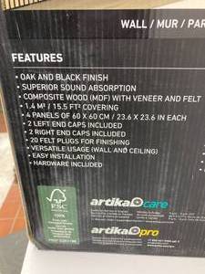 lot 145 image: Sonolok Sound-Absorbing Slatted Panel Kit