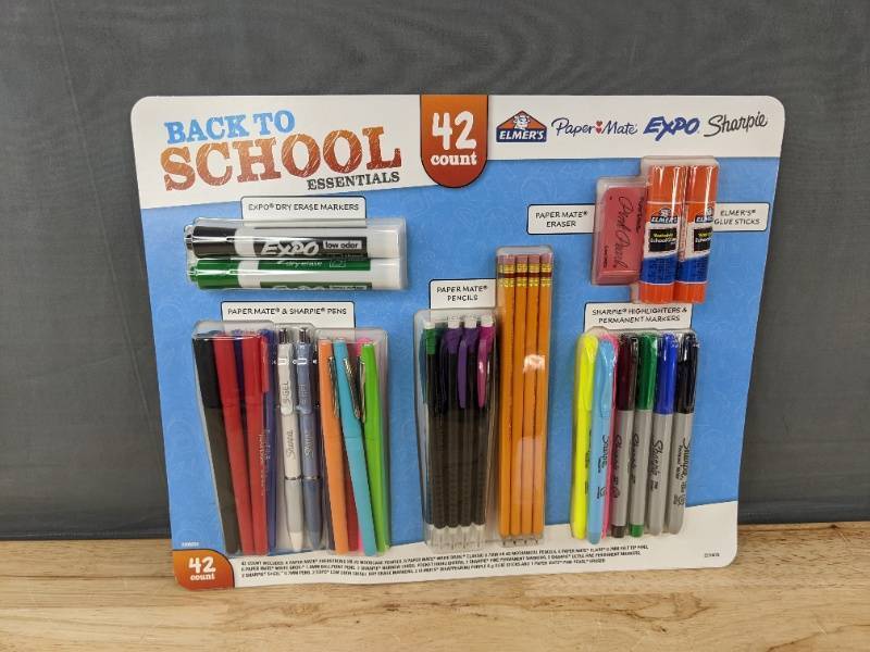 lot 96E image: Back to School Essentials 42-Piece Stationery Set - Brand New