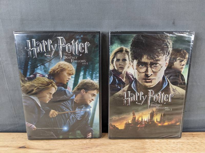 lot 131G image: Harry Potter and the Deathly Hallows Parts 1 & 2 DVD Set - Brand New