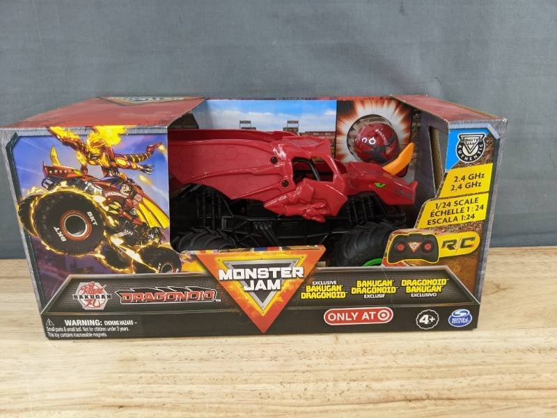 lot 255A image: Monster Jam Dragonoid Bakugan RC 124 scale - Brand New A